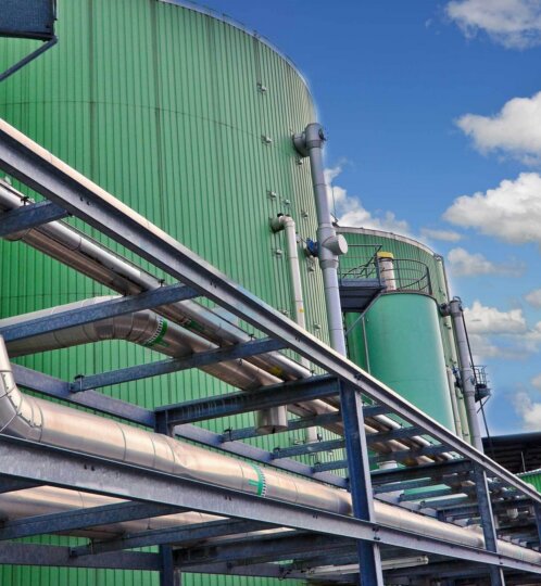 Biogas tanks
