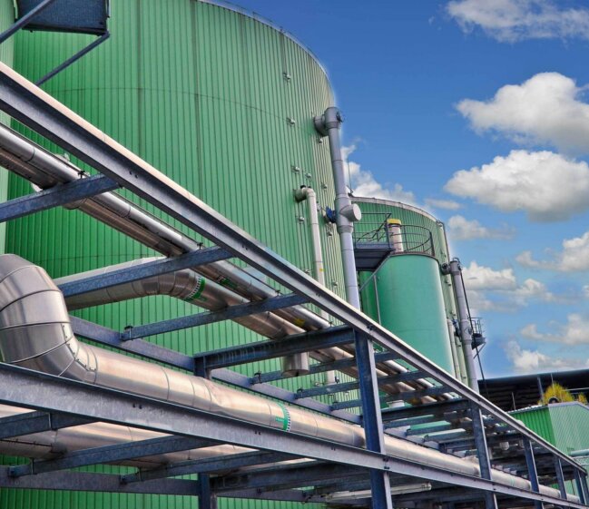 Biogas tanks