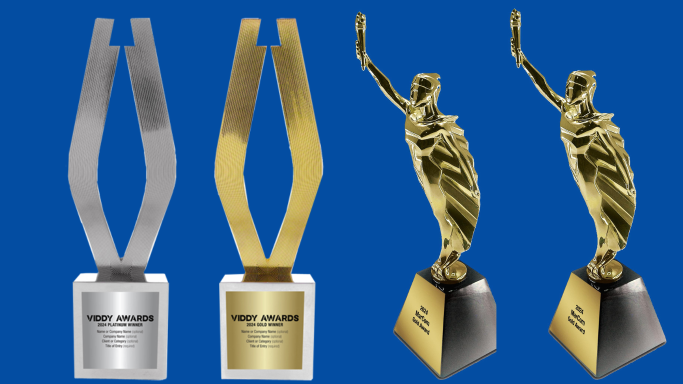 Viddy and MarCom Statuettes