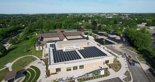 Sun Prairie Library drone 1