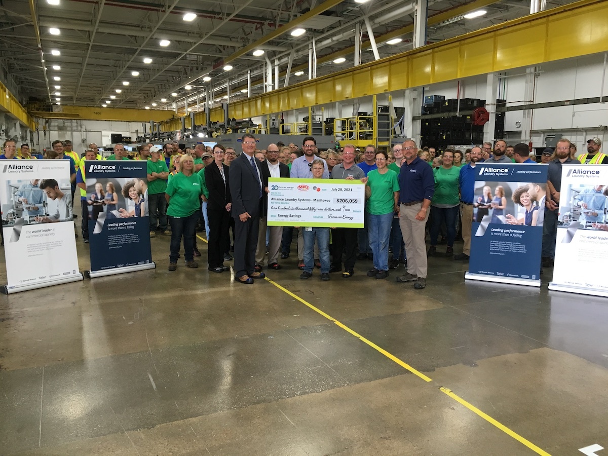 Manitowoc Public Utilities Company with Check