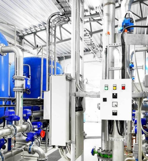 pipes, tanks and controls