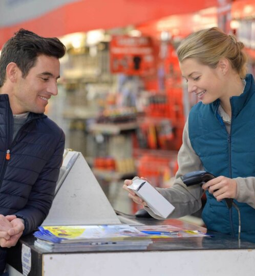 shopping in store