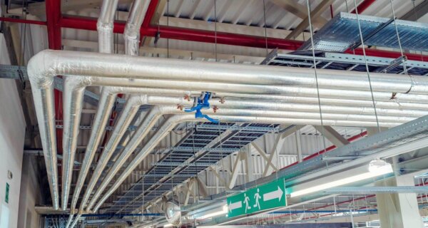 thermal insulation wrapped pipes