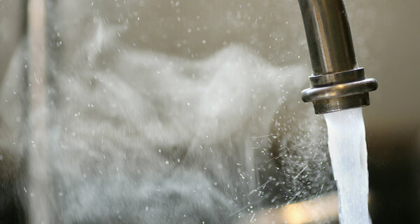 hot water faucet