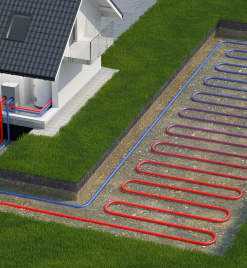 geothermal heat pump graphic